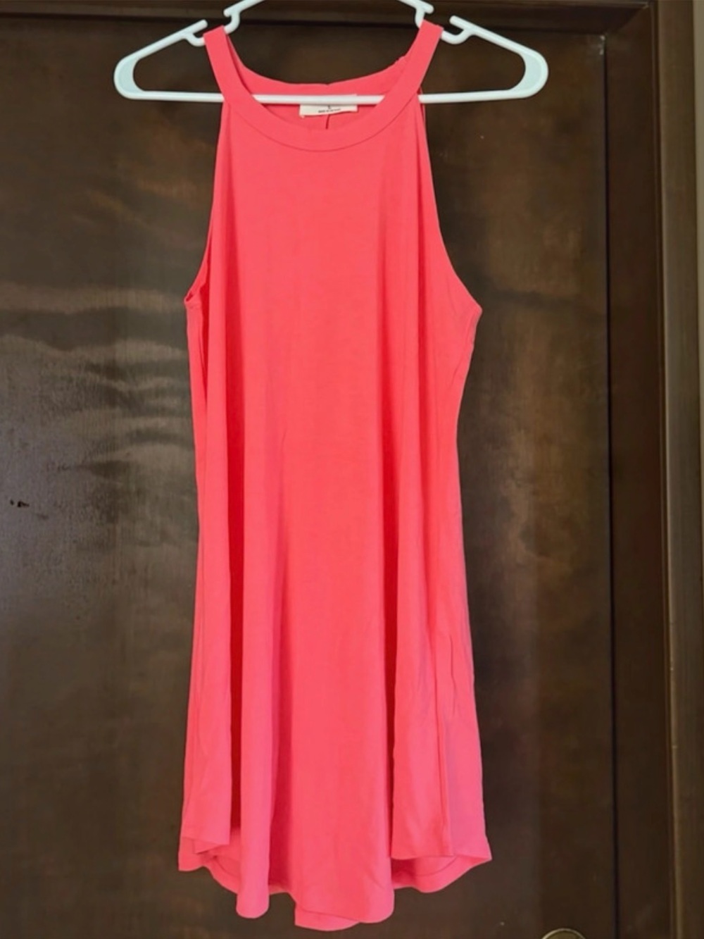 Women's Neon Pink Swing Tank Dress